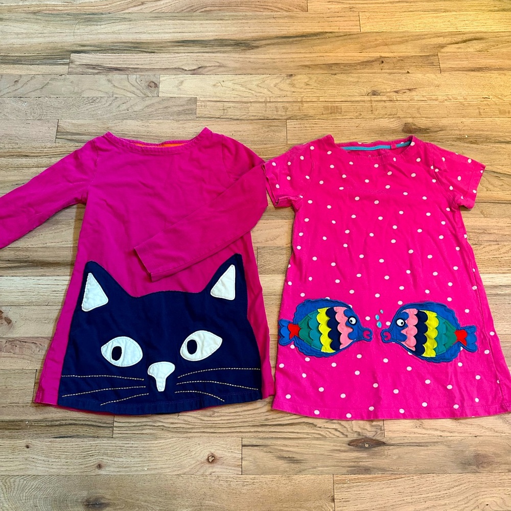 TWO mini boden tunic dresses!